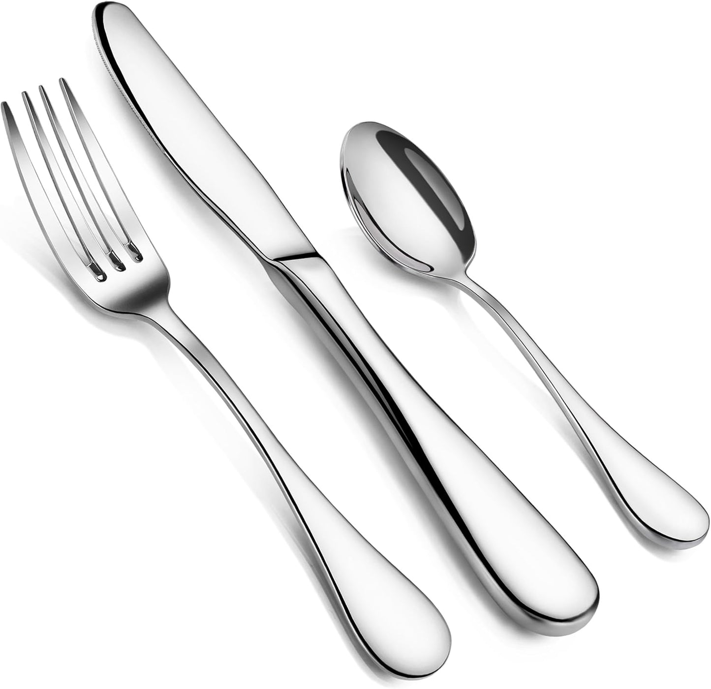 59380 Rain 18/10 Stainless Steel Flatware 36-Piece Set, Service of 12