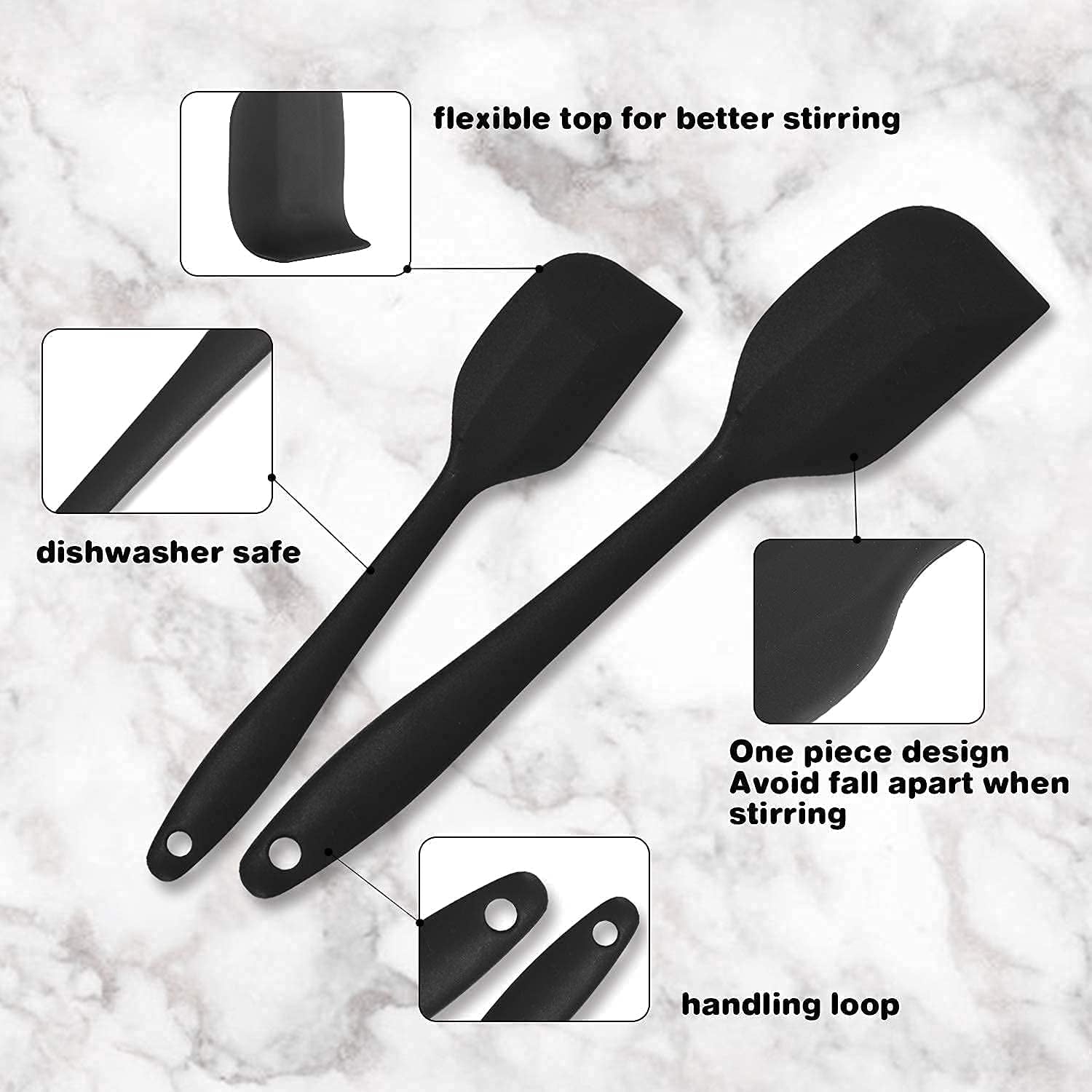 , 42Pc Kitchen Utensil Set, Nylon & Stainless Steel, Cooking & Baking Set, Black