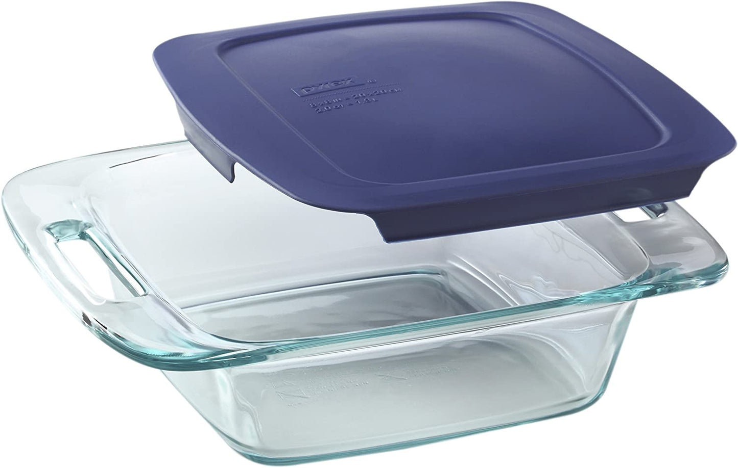 Easy Grab 4-Pack Glass Baking Dish Set (2QT, 3QT) & Food Storage Set (1 Cup) with Bpa-Free Lids, Bakeware and Food Storage Set Combo, Dishwasher, Microwave, Freezer & Pre-Heated Oven Safe